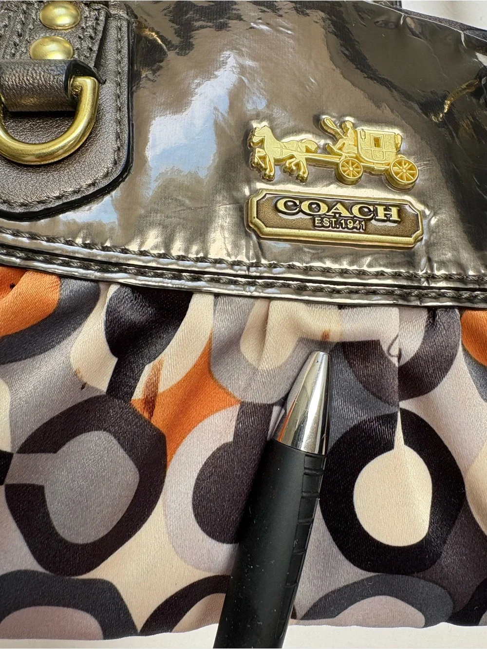 Coach Amanda Graphic Op Art Mini Satchel 12929
